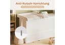 Woltu Wickelkommode Aufsatz Weiß/Grau Wickelaufsatz mit Trennfach Bild 5