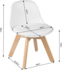 Woltu Kinderstuhl Weiß Massivholz Buche Modern Bild 3