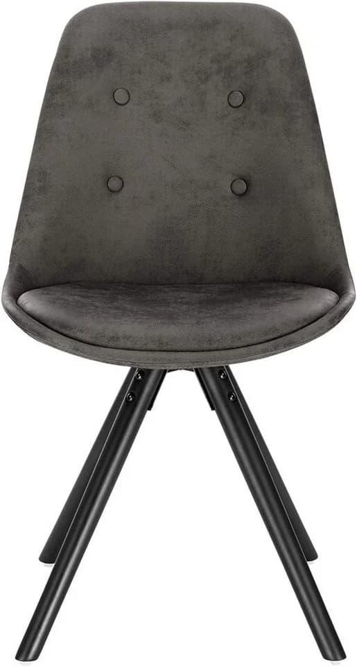 Woltu Esszimmerstuhl 4er Set Stoff Massivholz Retro Design - Bild 4