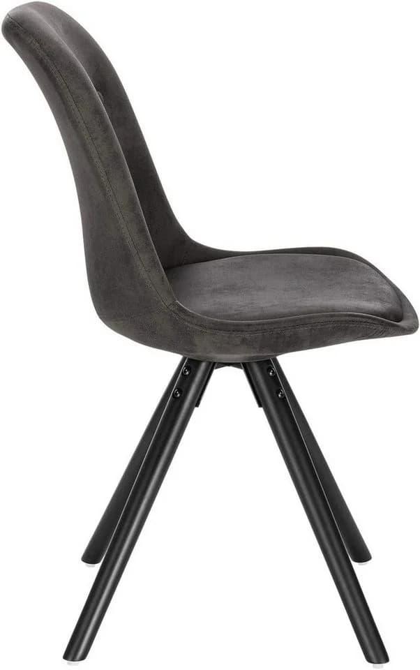 Woltu Esszimmerstuhl 4er Set Stoff Massivholz Retro Design - Bild 5
