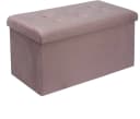 Woltu Faltbarer Sitzhocker Rosa mit Stauraum Bild 2