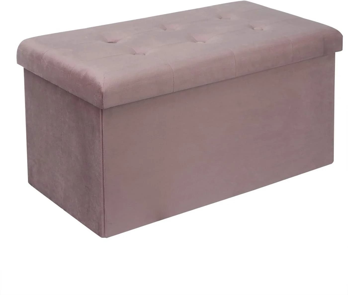 Woltu Faltbarer Sitzhocker Rosa mit Stauraum - Bild 2