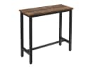 Woltu Bartisch Metall Holzwerkstoff Braun Industrieller Stil Bild 2