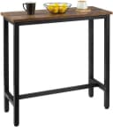 Woltu Bartisch Metall Holzwerkstoff Braun Industrieller Stil Bild 4