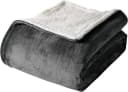 Woltu Kuscheldecke Doppelseitig Flanell Sherpa Grau Anthrazit Bild 2