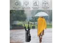 Woltu Schirmständer Anthrazit mit Wasserauffangschale und 4 Haken Bild 4