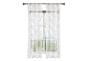 Woltu Gardine 2 St. Halbtransparent Transparent Stickerei Leinenoptik Bild 5