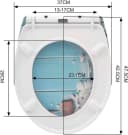 Woltu WC-Sitz Soft-Close mit Absenkautomatik Klodeckel Duroplast Bild 3