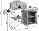 WOLTU Campingtisch Faltbar mit Aluminiumgestell & Tragetasche Bild 3