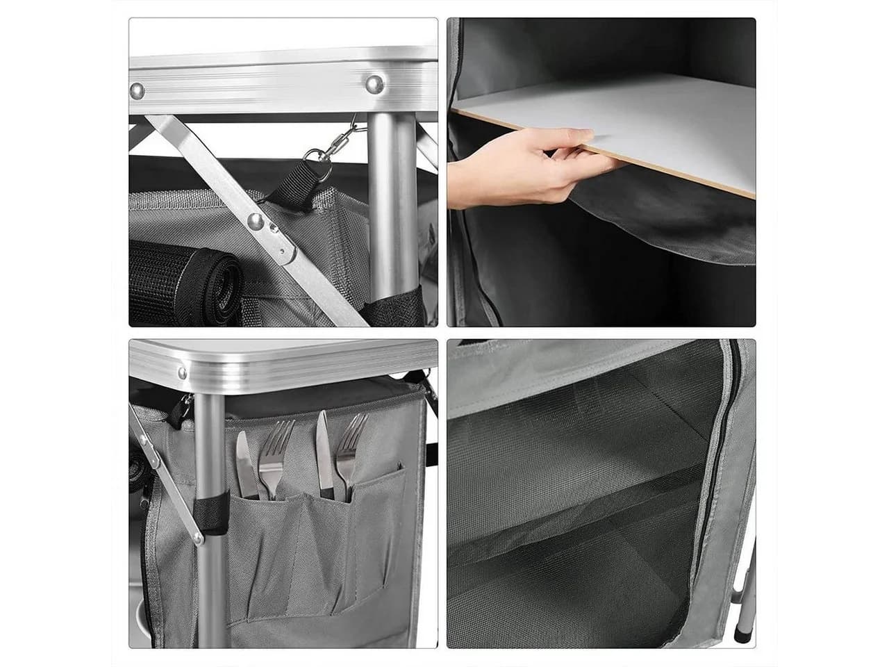 WOLTU Campingtisch Faltbar mit Aluminiumgestell & Tragetasche - Bild 5