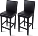 Woltu Barhocker (2 St) Kunstleder Massivholz Bistrohocker Bild 2