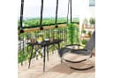 Woltu Campingtisch Klappbar Höhenverstellbar Aluminium Schwarz Bild 1