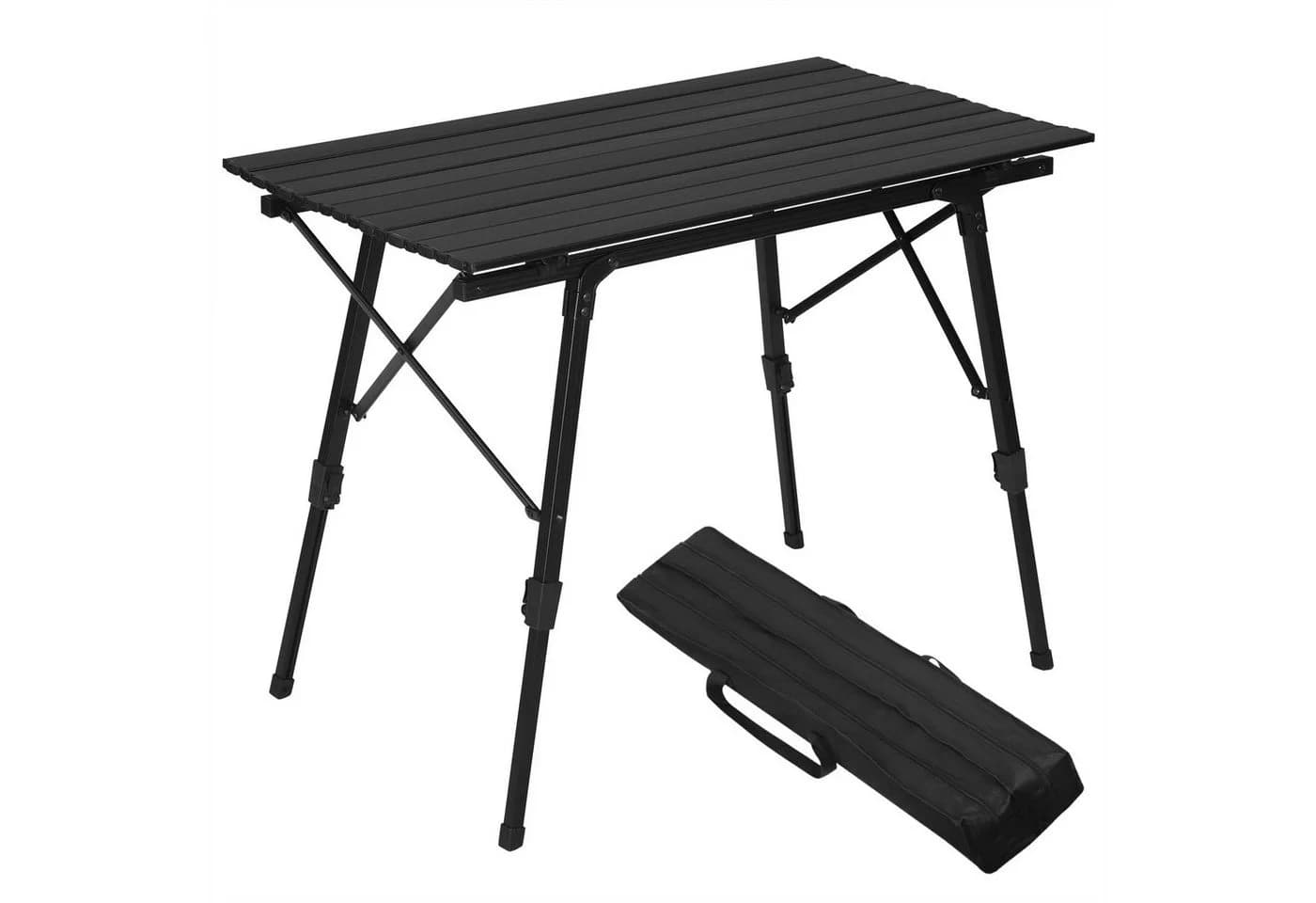 Woltu Campingtisch Klappbar Höhenverstellbar Aluminium Schwarz - Bild 2
