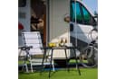 Woltu Campingtisch Klappbar Höhenverstellbar Aluminium Schwarz Bild 4