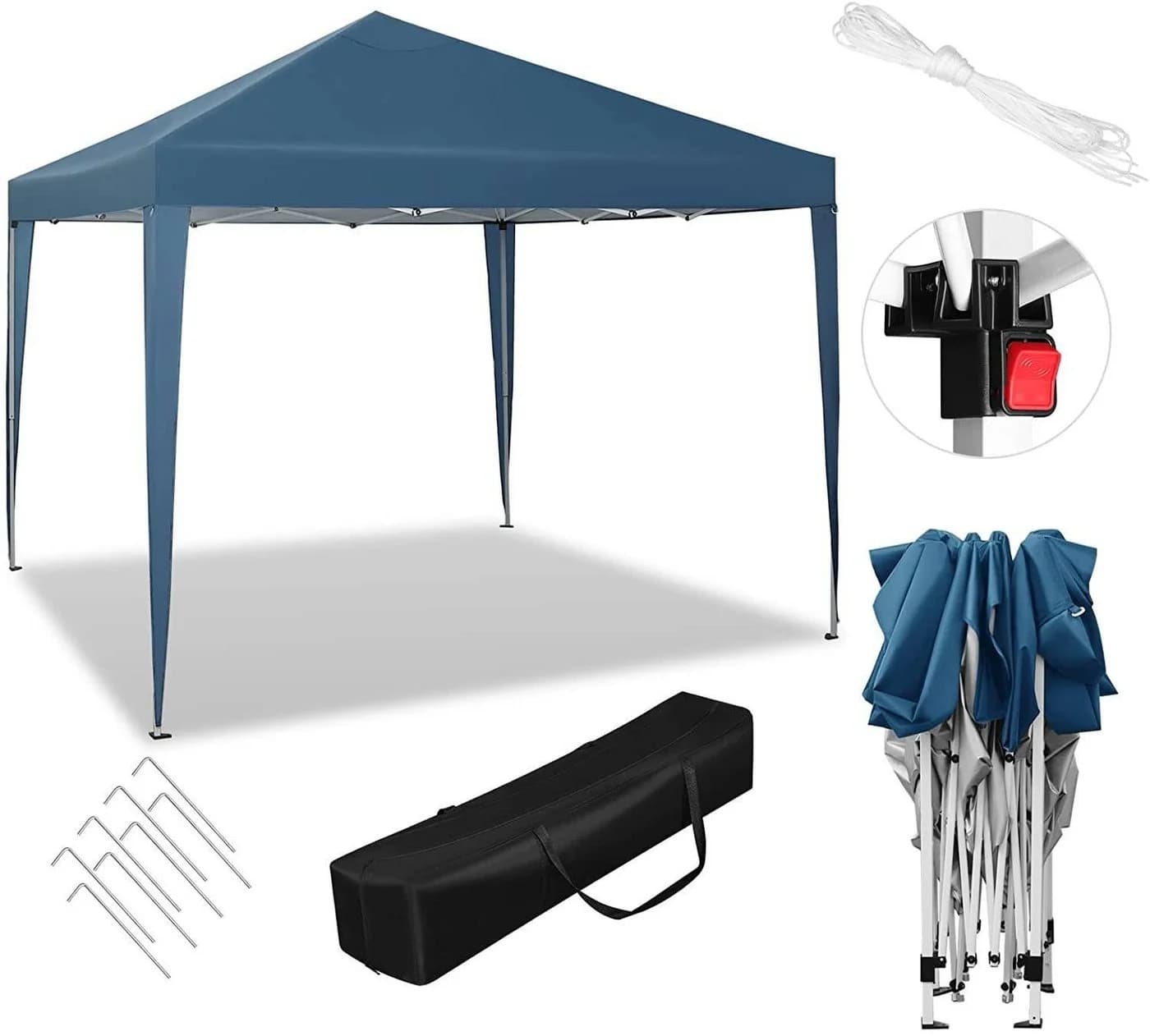 Woltu Faltpavillon 3x3m Oxford Metallrahmen