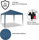 Woltu Faltpavillon 3x3m Oxford Metallrahmen Bild 4