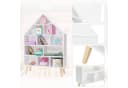 Woltu Bücherregal Hausform Weiß 5 Ebenen Kinderregal Bild 5