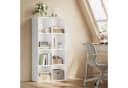 Woltu Bücherregal Weiß 8 Fächer MDF Büroregal Aktenschrank Bild 1