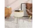 WOLTU Sitzhocker mit Stauraum Teddy-Fleece Hocker Bild 3