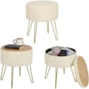 WOLTU Sitzhocker mit Stauraum Teddy-Fleece Hocker Bild 5