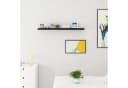 Woltu Volato Wandregal Schwarz Freischwebend MDF Bild 1