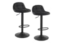 Woltu Barhocker 2er Set Samt Metall 360° Drehstuhl Bild 2