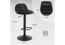 Woltu Barhocker 2er Set Samt Metall 360° Drehstuhl Bild 3