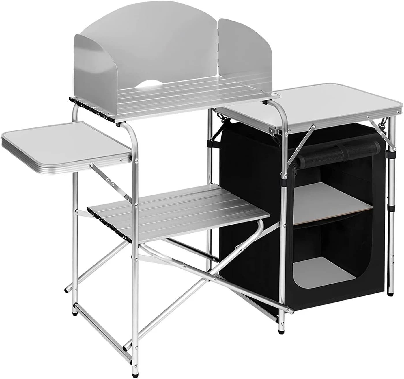 Woltu Campingtisch faltbar mit Tragetasche und Windschutz - Bild 2
