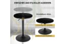 Woltu Bartisch Höhenverstellbar Schwarz MDF Metall Bild 5