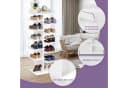 Woltu Schuhregal Weiß 12 Ebenen Platzsparend Bild 5