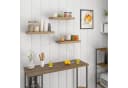 Woltu Wandregal Set 3-tlg. MDF Holz Braun Wandboard Bild 1