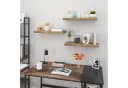 Woltu Wandregal Set 3-tlg. MDF Holz Braun Wandboard Bild 4