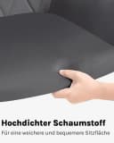 Woltu Esszimmerstuhl 2er Set Grau Schwarz Samt Metallbeine Bild 5