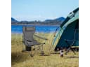 Woltu Campingstuhl Klappbar Outdoor mit Armlehnen Getränkehalter Bild 4