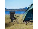 Woltu Campingstuhl Schwarz Klappbar mit Verstellbarer Rückenlehne Bild 4