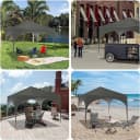 Woltu Pavillon 3x3m wasserdicht grau Bild 1