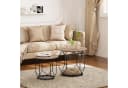 Woltu Couchtisch 2er-Set mit Stauraum, Holzwerkstoff Metall Bild 1