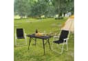 Woltu Campingstuhl 4er-Set Schwarz Klappbar mit Armlehnen Bild 4
