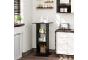 Woltu Bartisch mit 3 Regalfächern Schwarz/Weiß/Braun Holzwerkstoff Bild 1