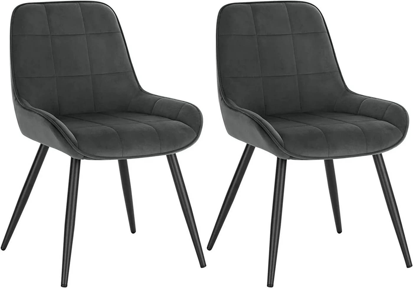 Woltu Küchenstuhl (2 St) Ergonomisch Samt - Bild 2