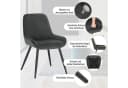 Woltu Küchenstuhl (2 St) Ergonomisch Samt Bild 4