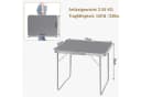 Woltu Campingtisch Grau Klappbar mit Griff Bild 3
