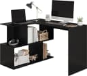 Woltu L-Form Eckschreibtisch 120x100cm mit Ablagen Bild 2