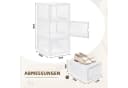 Woltu Schuhbox 3er Set Transparent Stapelbar mit Magnetverschluss Bild 3