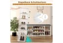 Woltu Schuhbox 3er Set Transparent Stapelbar mit Magnetverschluss Bild 4