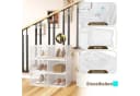 Woltu Schuhbox 3er Set Transparent Stapelbar mit Magnetverschluss Bild 5
