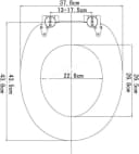 Woltu WC-Sitz Schwarz-Holzmaserung mit Softclose-Absenkautomatik Bild 3