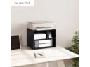 Woltu Aktenschrank Druckertisch mit Rädern Schwarz Weiß Braun Bild 4