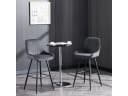 Woltu Barhocker 2er Set Samt Grau/Grün/Schwarz Modern Bild 1