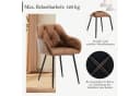 Woltu 4-Fußstuhl Set 4 St. Esszimmerstühle Kunstleder Ergonomisch Bild 4